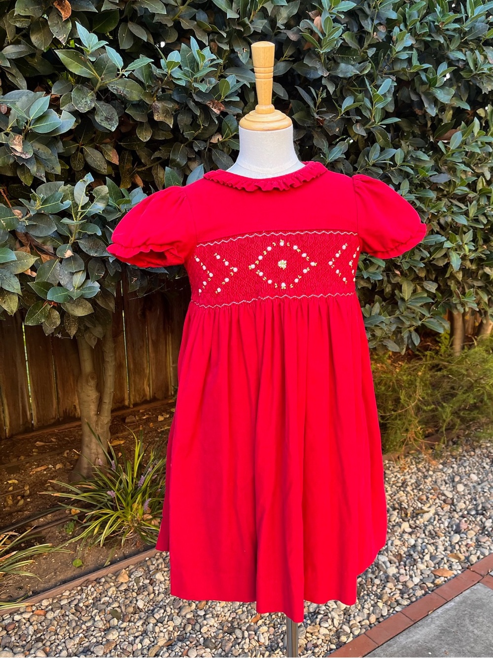 Bella Bliss corduroy smocked dress - Size 5